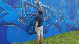Mural przy Parku Nowe Oblicze 
