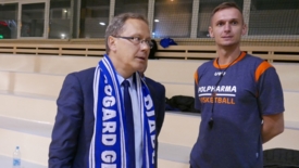 Prezydent na treningu koszykarzy Polpharmy