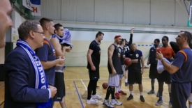 Prezydent na treningu koszykarzy Polpharmy