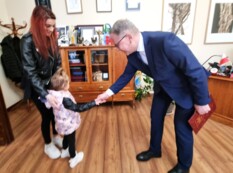Kacper - pierwsze starogardzkie dziecko 2025 r. 