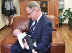 Kacper - pierwsze starogardzkie dziecko 2025 r. 