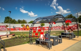 Mural przy Skateparku