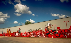 Mural przy Skateparku