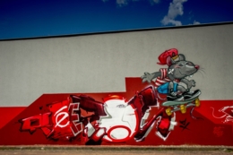Mural przy Skateparku