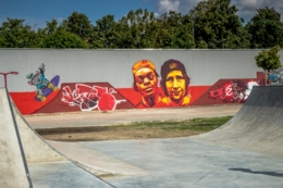 Mural przy Skateparku