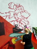 Mural przy Skateparku