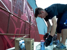 Mural przy Skateparku