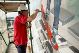 Nowy mural na os. Kopernika