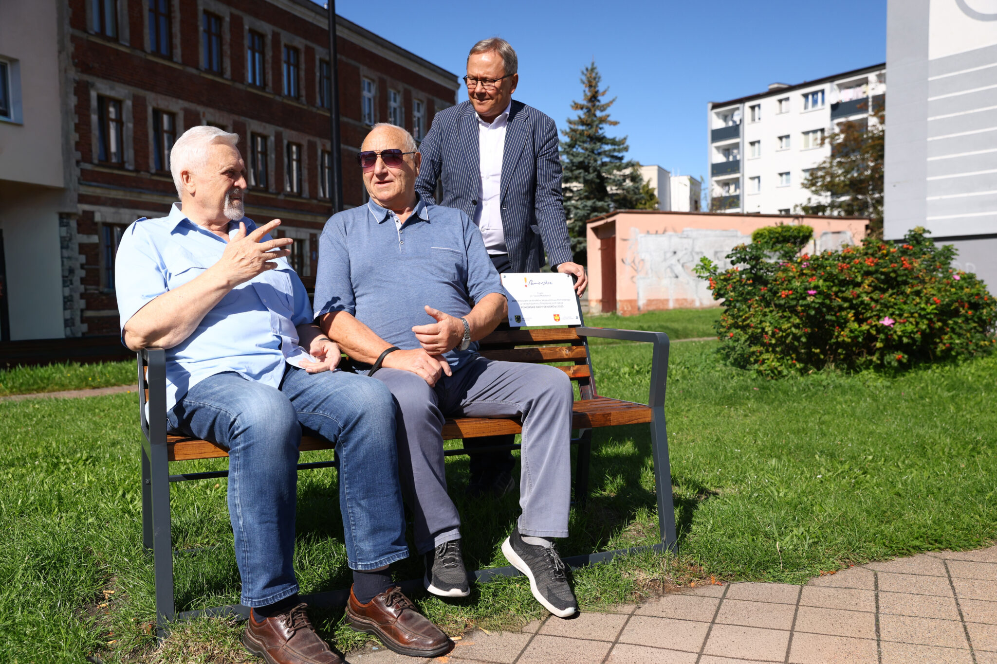 Przewodniczący Rady Senior&oacute;w Bogdan Adam, Czesław Szwoch, w&nbsp;tyle prezydent miasta Janusz Stankowiak