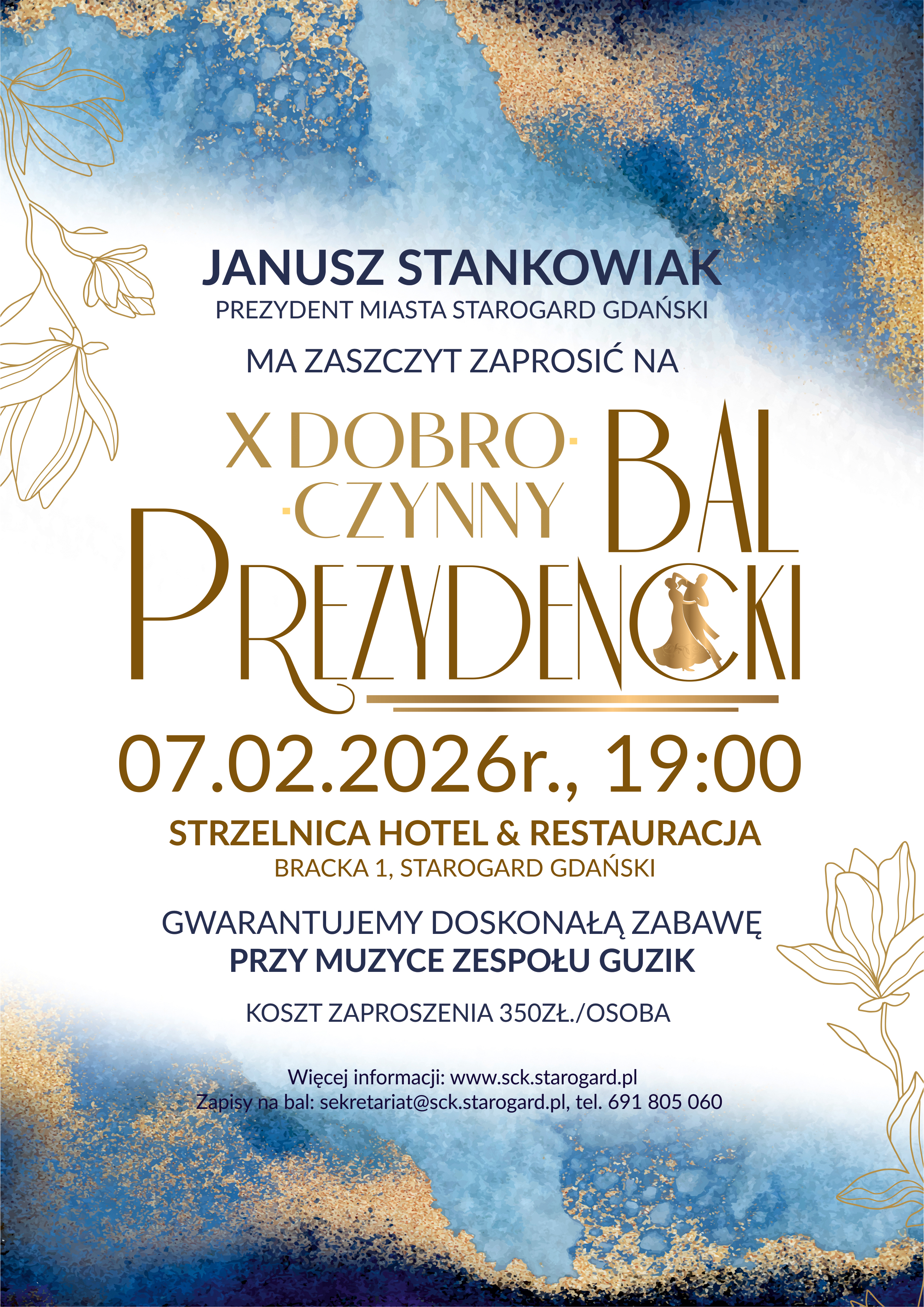 Plakat informujący o&nbsp;balu.
