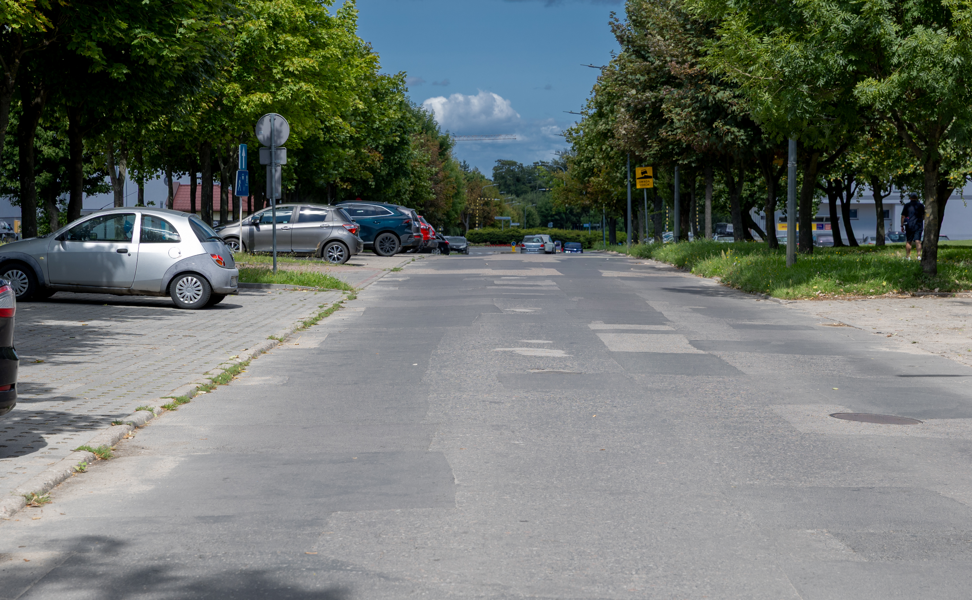 widok ulicy przed remontem