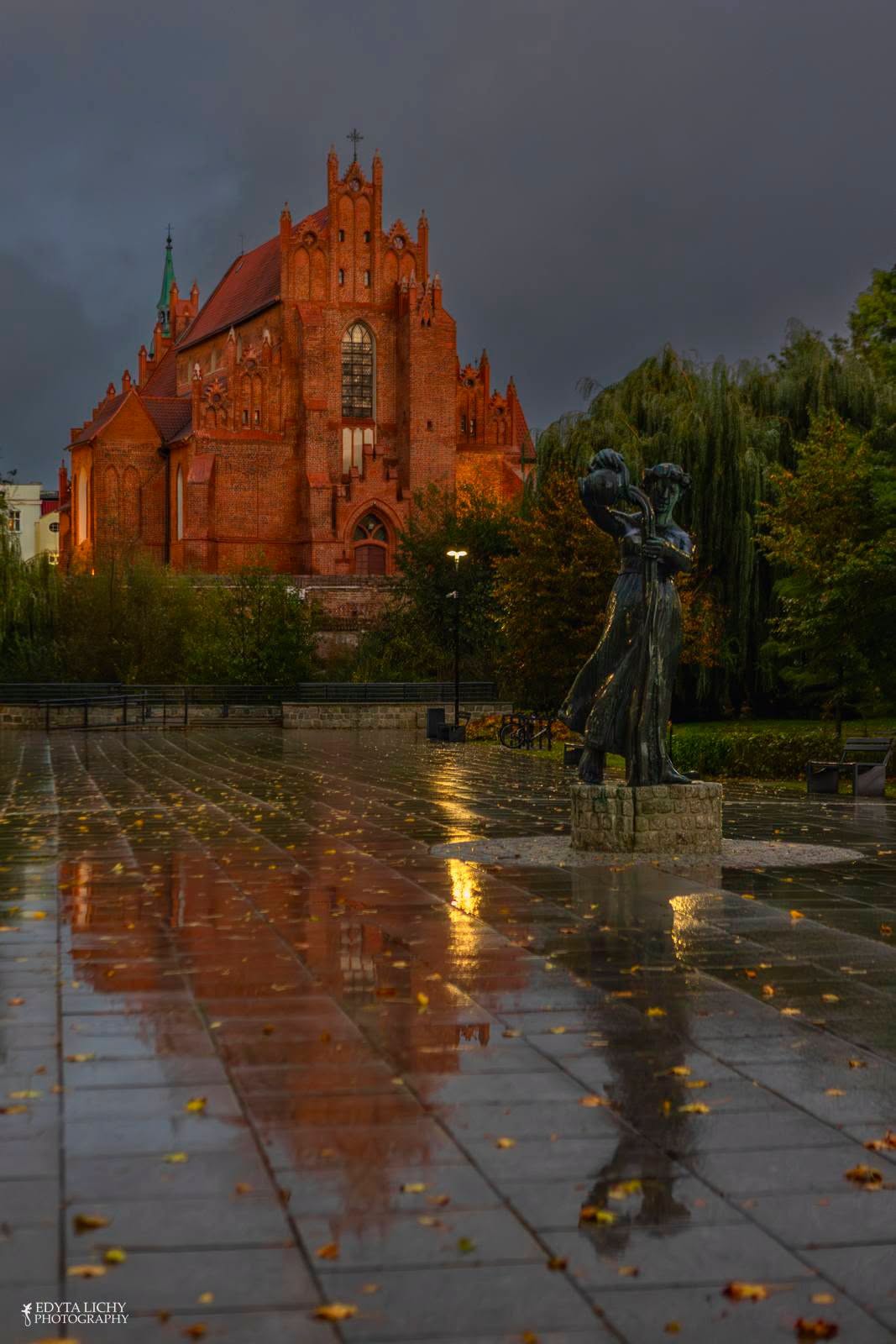 Zdjęcie parku w&nbsp;jesiennej odsłonie.