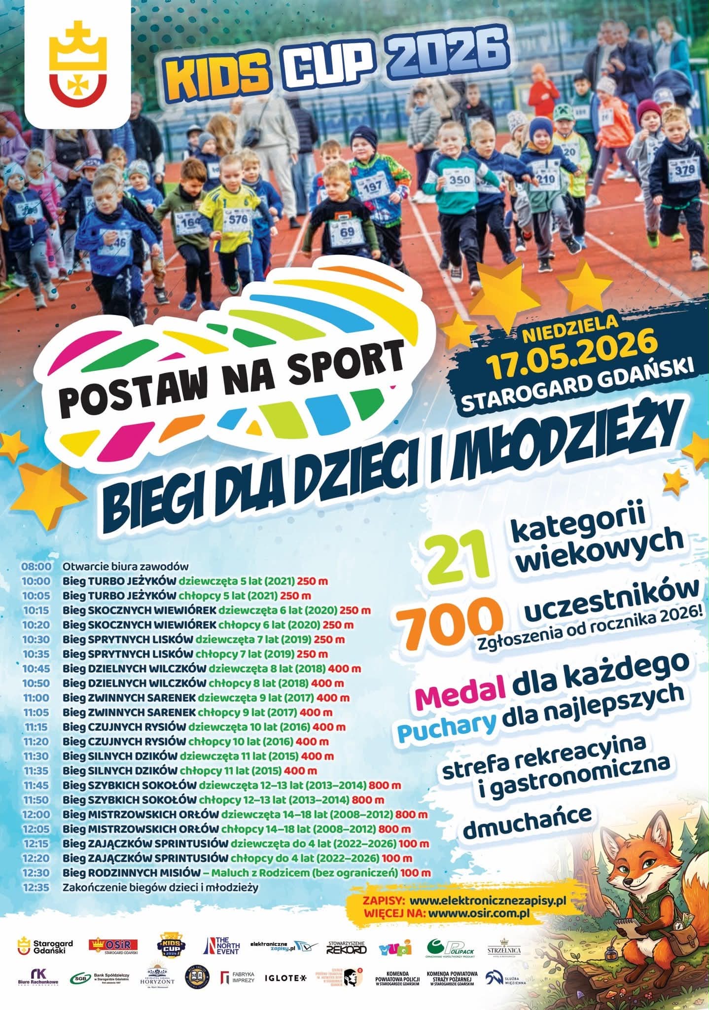 Godziny biegu.