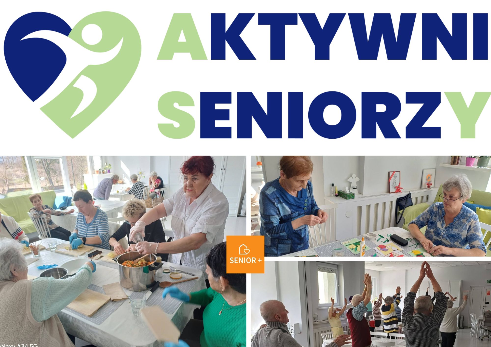 seniorzy przy r&oacute;żnych zajęciach