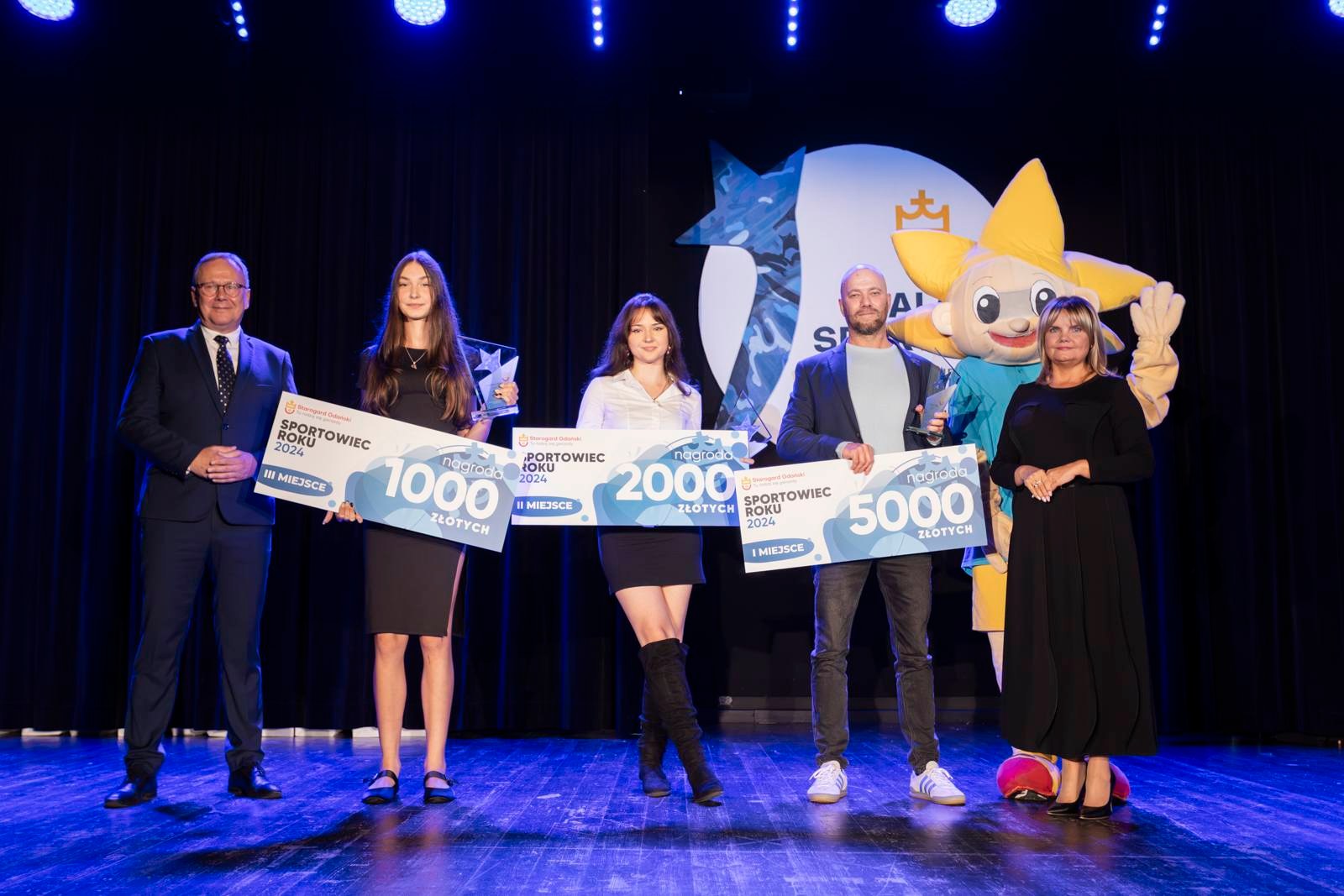 Sportowcami Roku 2024 w&nbsp;Starogardzie Gdańskim zostali: Jakub Gołunski (I miejsce, nagrodę odebrał trener Tomasz Zaborowski), Małgorzata Spychalska (II miejsce) oraz&nbsp;Patrycja Toczek (III miejsce).