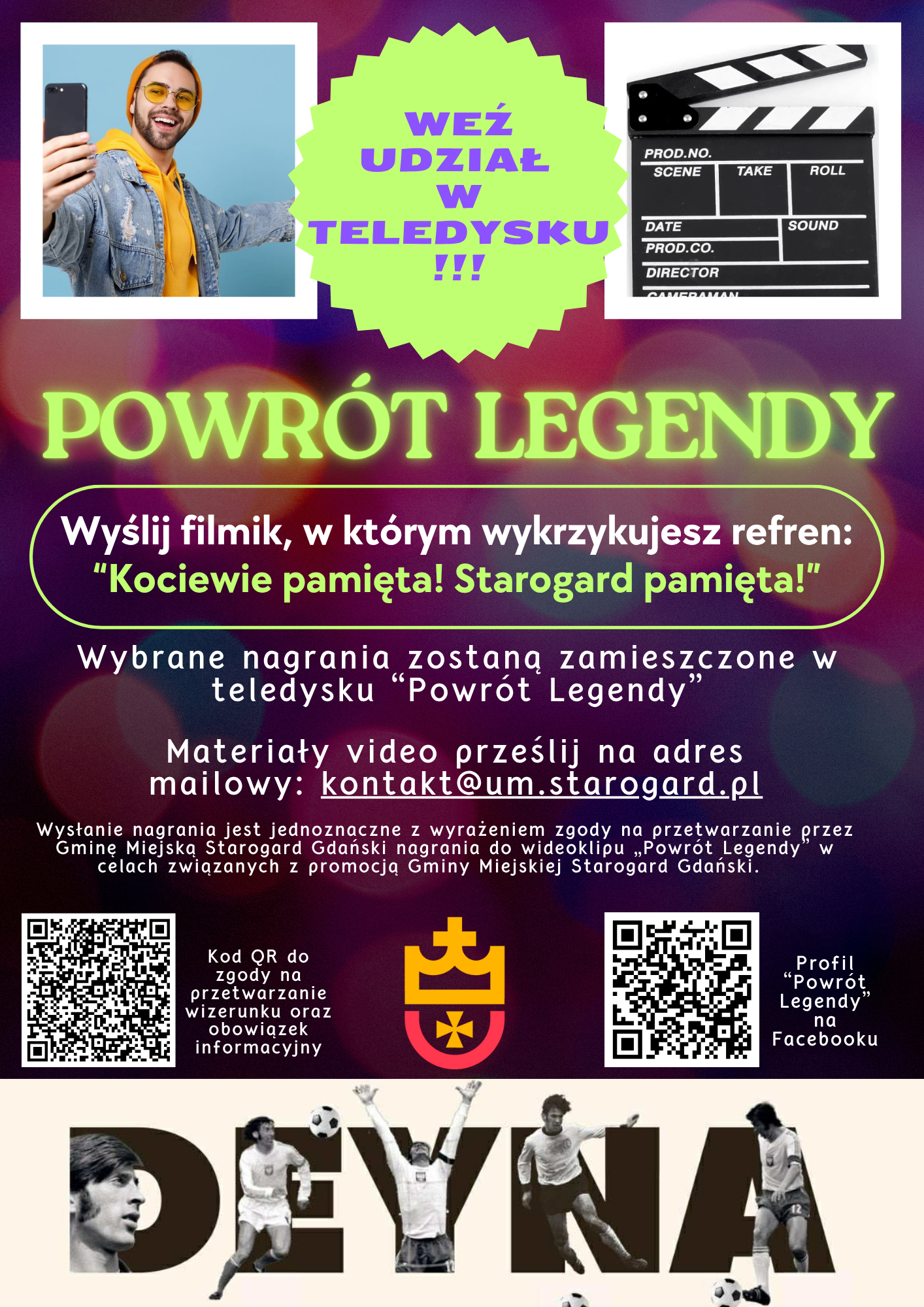 Plakat informujący o&nbsp;konkursie.