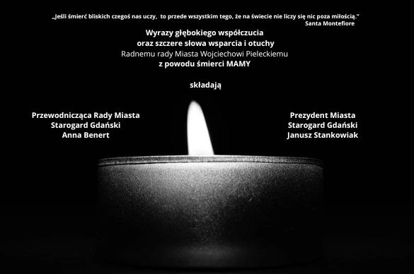Kondolencje dla radnego Rady Miasta Wojciecha Pieleckiego