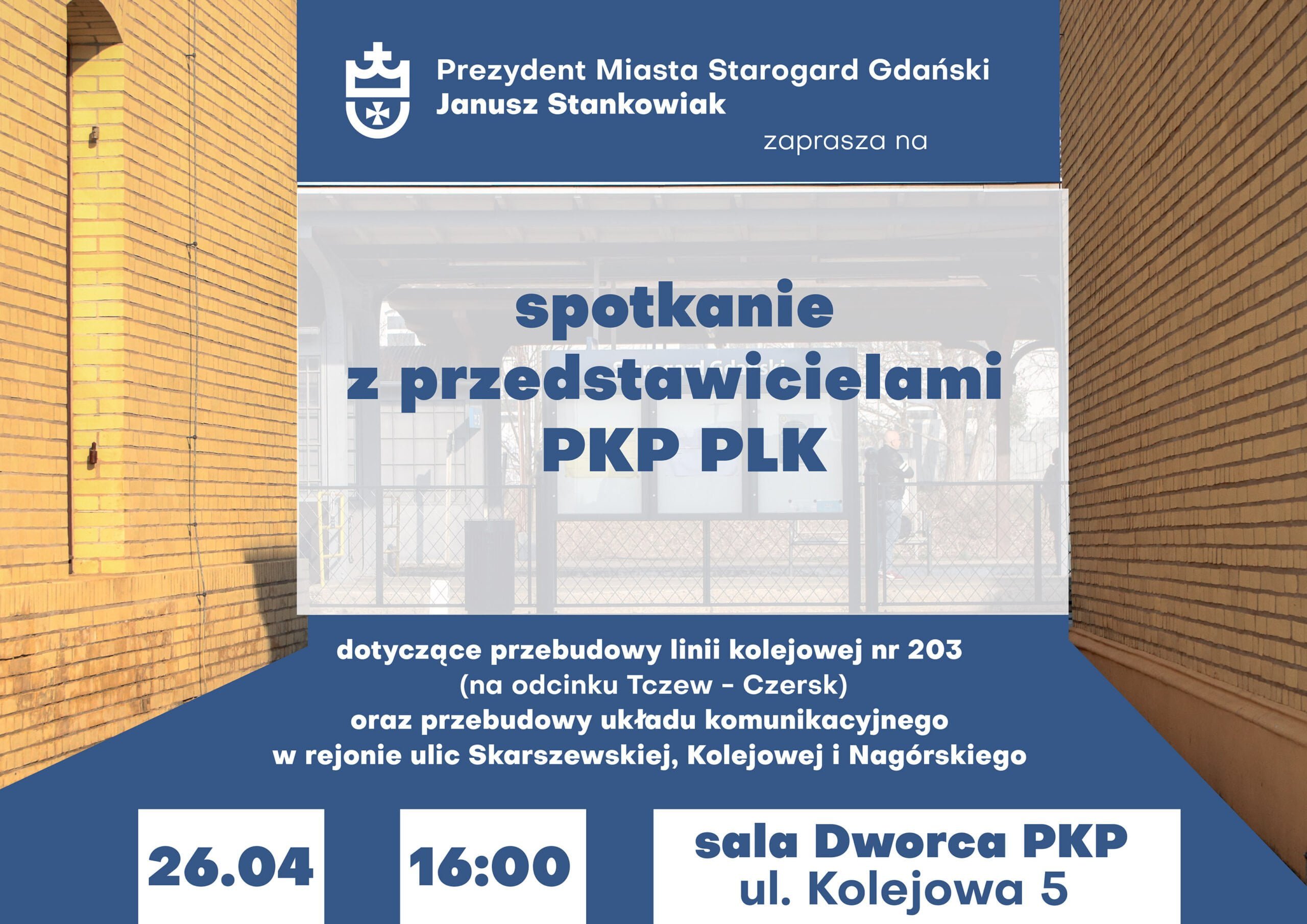 Plakat zapraszający na spotkanie. 