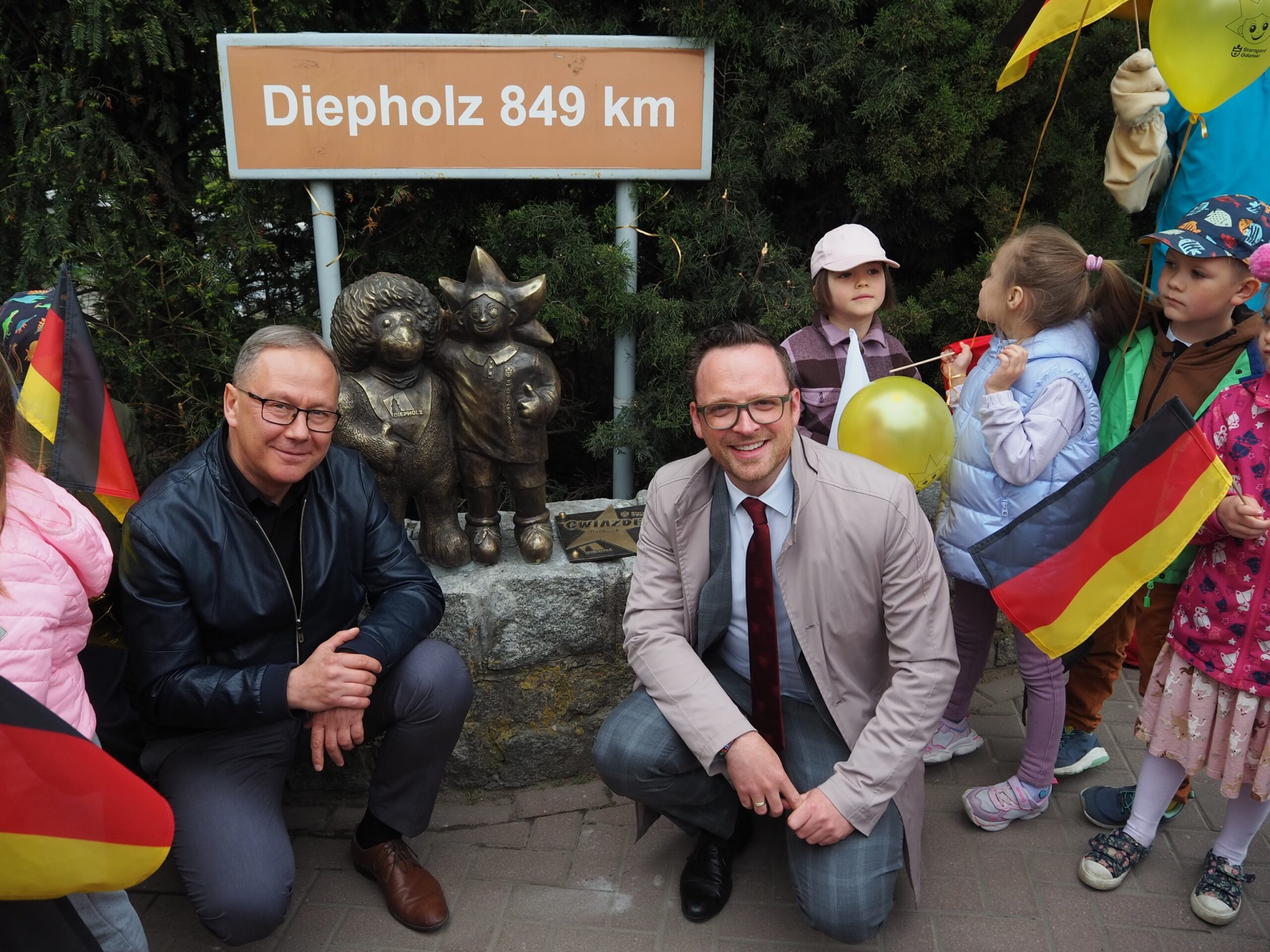 Gwiazdek Bulwarek symbolizuje przyjaźń Starogardu Gdańskiego z miastem Diepholz.