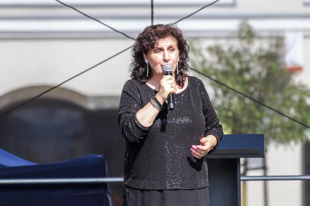Eleni na scenie. 