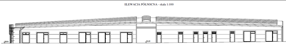 Wizualizacja elewacji północnej