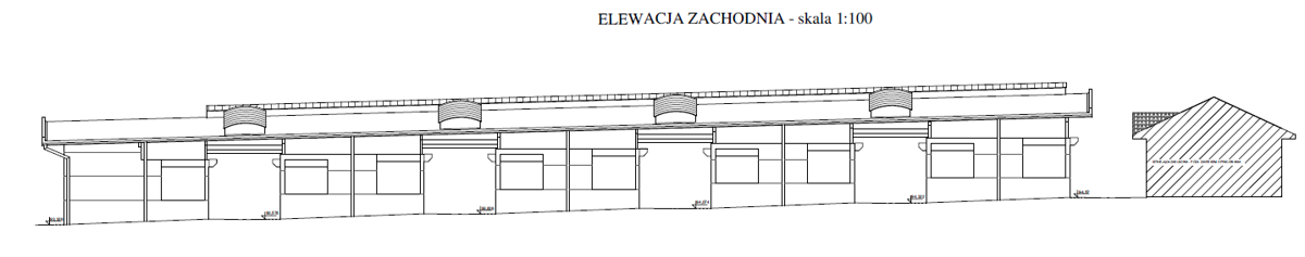 Wizualizacja elewacji zachodniej