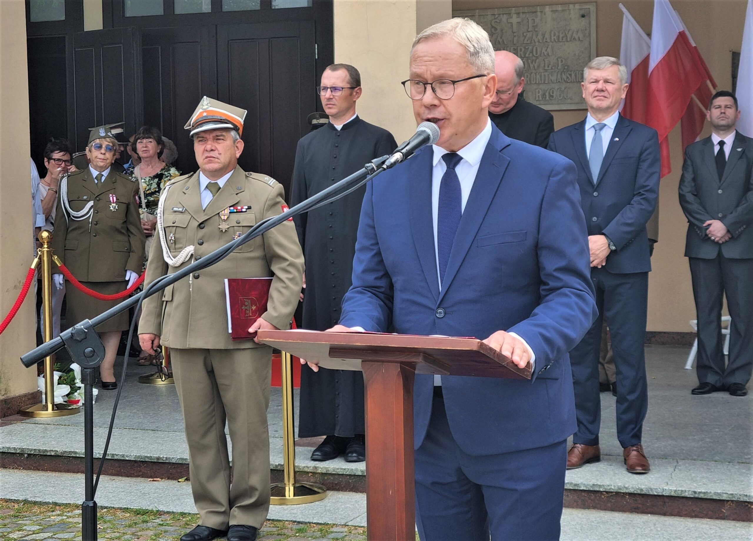 Prezydent Miasta Starogard Gdański Janusz Stankowiak wygłosił przemówienie okolicznościowe.