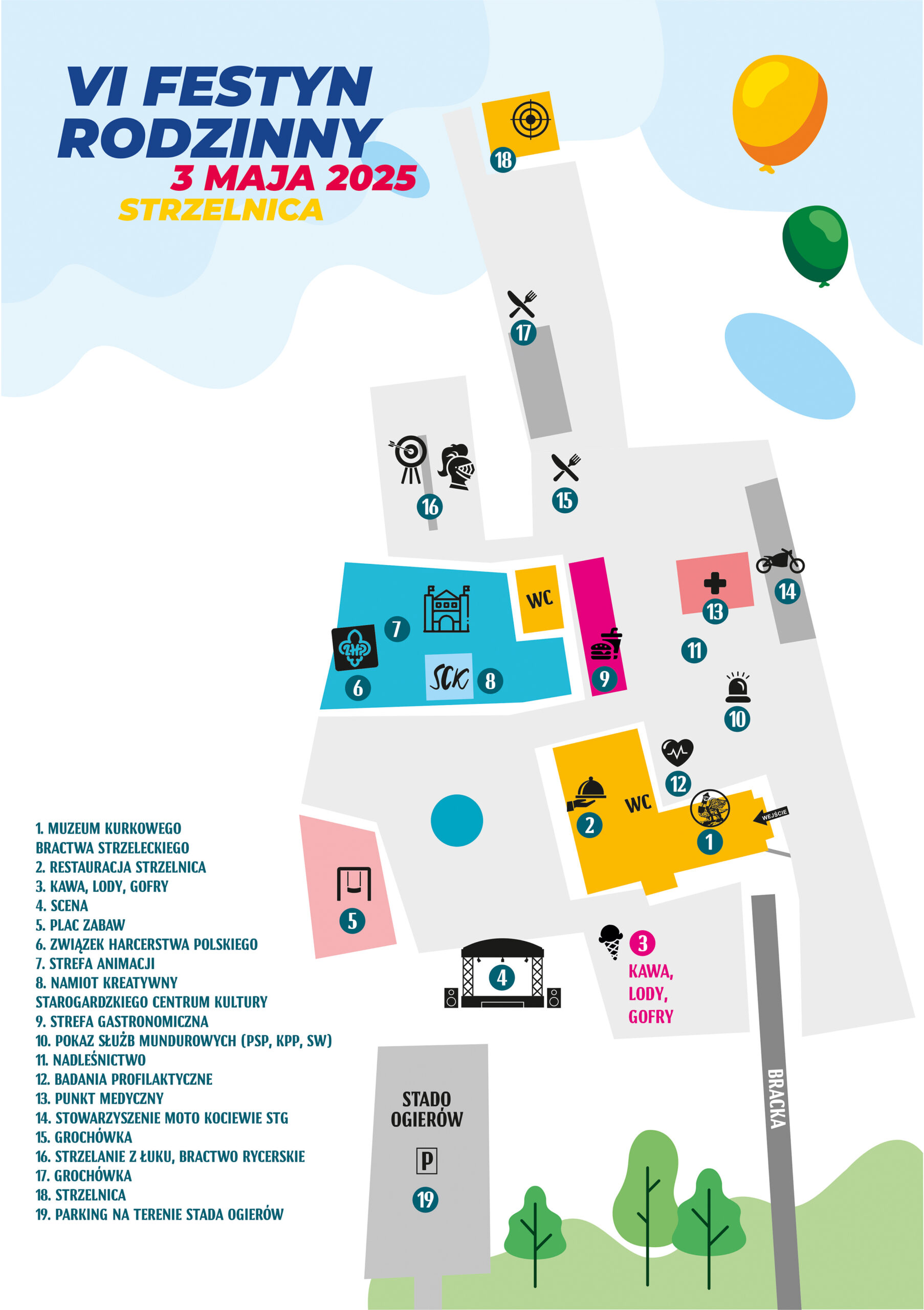 Mapa festynu.