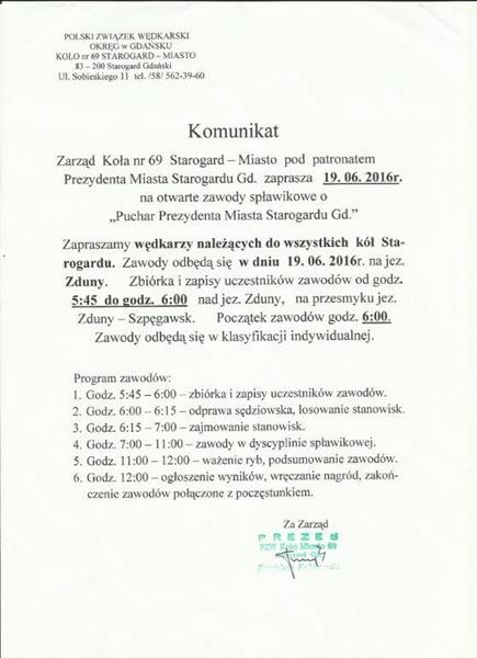 Zawody Spławikowe