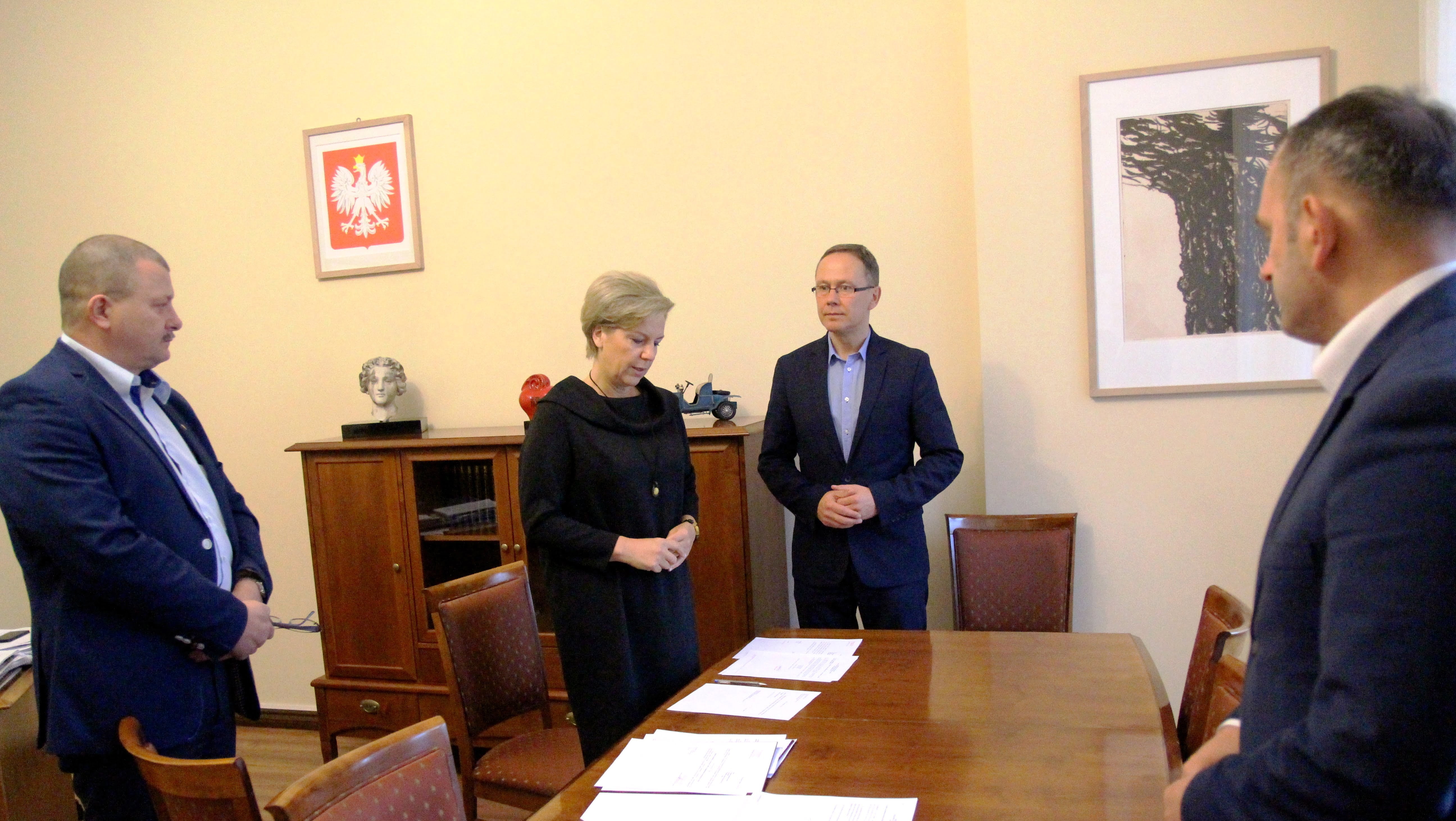 Urszula Domachowska składa ślubowanie. 