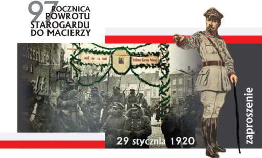Zdjęcie do Zapraszamy do uczczenia 97.rocznicy powrotu Starogardu do Macierzy