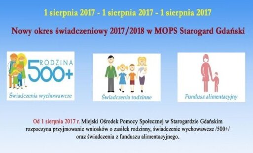 Zdjęcie do Składanie wniosk&oacute;w o zasiłek rodzinny, 500+ i świadczenia z funduszu alimentacyjnego