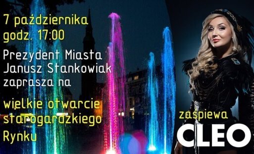 Zdjęcie do Cleo zaśpiewa na otwarciu starogardzkiego Rynku