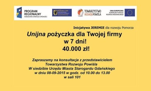 Zdjęcie do Unijna pożyczka 40.000 zł