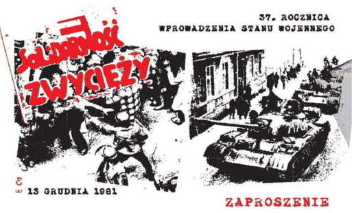 Zdjęcie do 37. rocznica wprowadzenia stanu wojennego