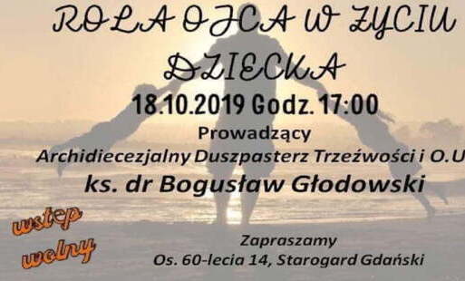 Zdjęcie do Zaproszenie na Konferencję pt. "Rola ojca w życiu dziecka"