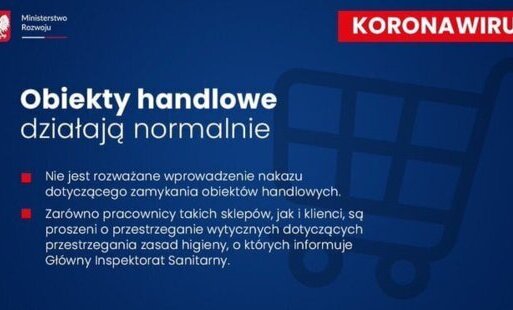 Zdjęcie do Sklepy działają i będą działać normalnie