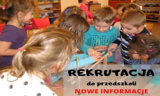 Zdjęcie do KOMUNIKAT: Rekrutacja do przedszkoli na rok szkolny 2020/2021