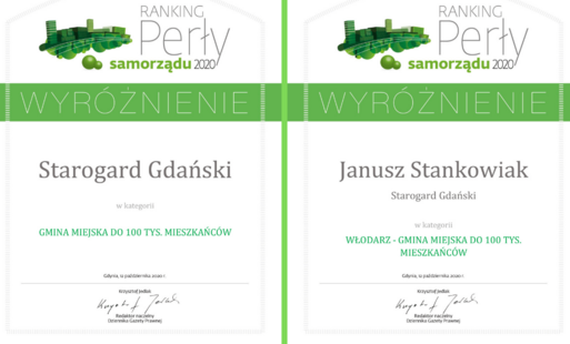 Zdjęcie do Starogard z prestiżową nagrodą