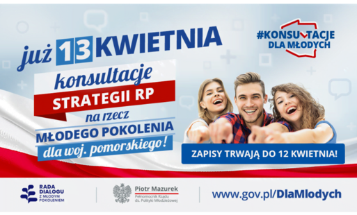 Zdjęcie do Trwają zapisy na konsultacje strategii dla młodzieży w wojew&oacute;dztwie pomorskim