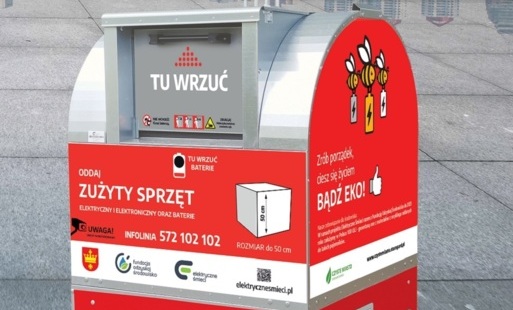 Zdjęcie do Pojemniki na elektroodpady na ulicach Starogardu