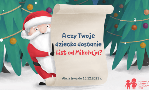 Zdjęcie do &bdquo;List od Mikołaja&rdquo; zmienia świat dzieci na lepsze. Wystartowała przedświąteczna akcja Fundacji Dajemy Dzieciom Siłę