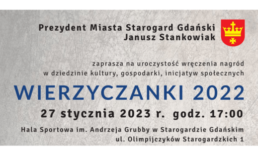 Zdjęcie do Wierzyczanki 2022 &ndash; zaproszenie na galę wręczenia nagr&oacute;d