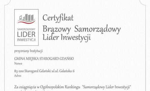 Zdjęcie do Starogard ma inwestycyjną moc
