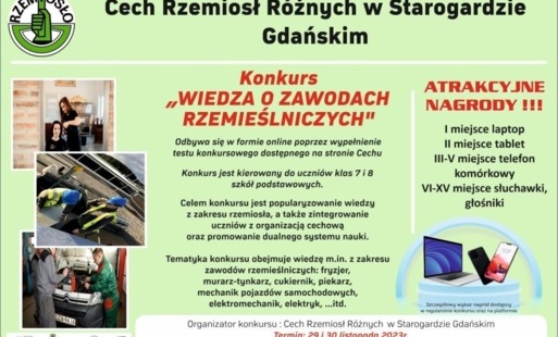 Zdjęcie do Konkurs "Wiedza o zawodach rzemieślniczych"