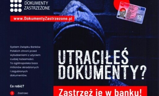 Zdjęcie do Nie pozw&oacute;l ukraść swojej tożsamości. Zastrzeż utracone dokumenty