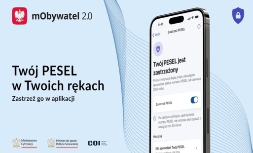 Zdjęcie do Zastrzeż PESEL i chroń swoje dane w mObywatelu 2.0