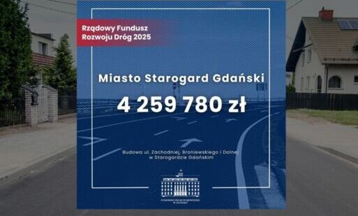 Zdjęcie do 4,2 mln zł dla Starogardu na budowę dr&oacute;g
