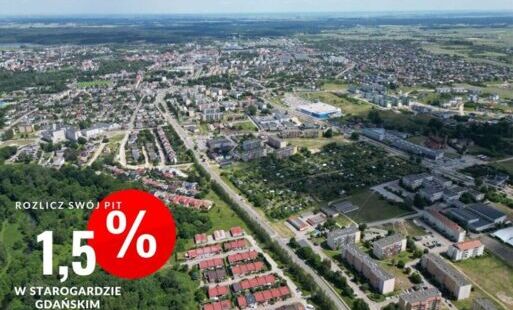zdjęcie miasta Starogard Gd. z lotu ptaka