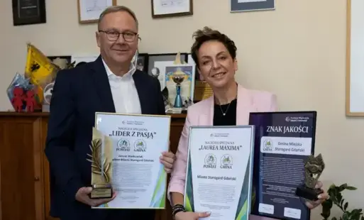 Na zdjęciu prezydent miasta i Magdalena Dalecka.